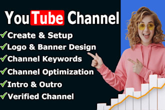 create and setup youtube channel