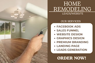 do home remodeling leads home improvement home renovation leads landing page