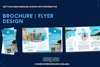 professional brochure, flyer, poster, and one pager design