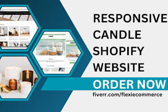 design candle perfume lighting label logo eco friendly shopify store website
