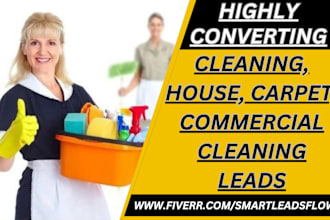 generate cleaning leads house cleaning carpet cleaning commercial cleaning leads