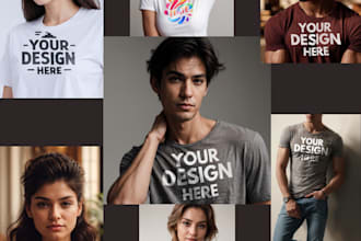 create hot looking tshirt mockup models