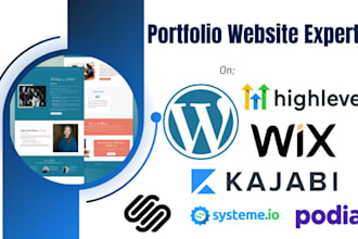 design wordpress and business portfolio website, wix website and blogs expert