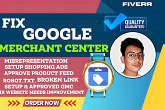 fix google merchant center, misrepresentation issues with shopping ads