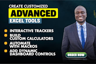 create customized advanced excel tools dashboards macros calculators etc