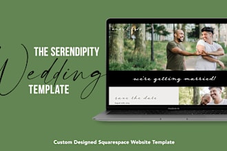 provide a beautiful wedding website template