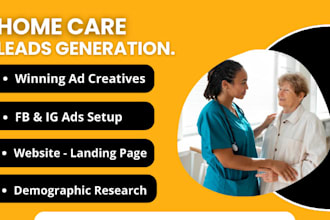 home care leads home care website logo healthcare leads elderly care leads