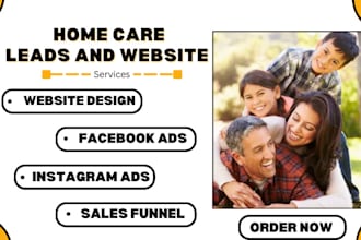 home care leads home care website logo healthcare leads elderly care leads