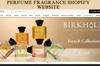 design a high converting perfume or fragrance shopify store