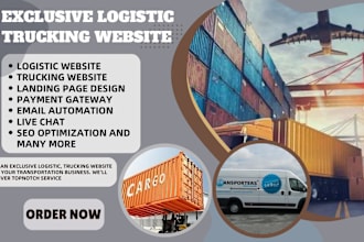 build logistic website trucking website cargo website dispatch website logistic