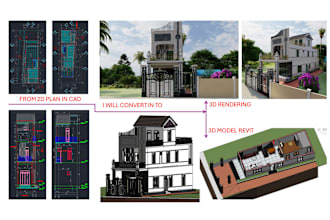 create 3d bim modeling with revit and render with lumion