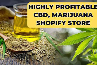design marijuana cbd shopify store weed vape website cannabis hemp dropshiping