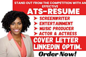 craft ats actor actress screenwriter music film producer entertainment resume