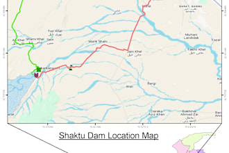 create study area map, location map illustration