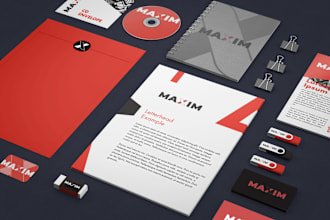 design modern visiting card, letterhead and stationary items