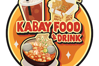 do create food or snack logo design unique
