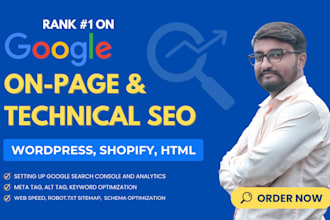 do expert on page and technical SEO for top rankings