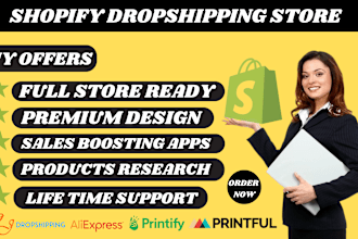 build shopify website and build shopify store