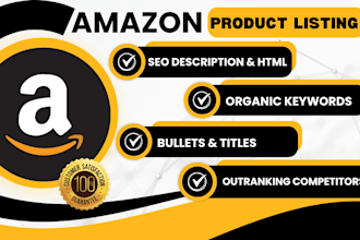 do professional amazon product listing, copywriting , SEO listing