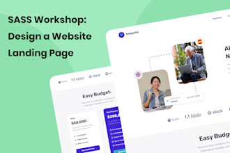 create stunning user friendly website UI design in figma