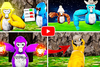 create an amazing gorilla brand thumbnail