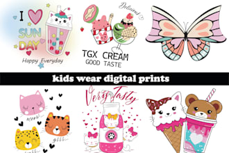 create beautiful digital prints for kids wear