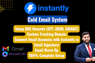 set up instantly ai for cold email marketing campaign and warm up