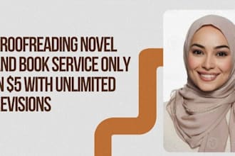 proofread a novel or book in english