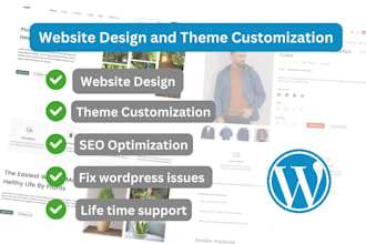create professional wordpress website design and theme customization
