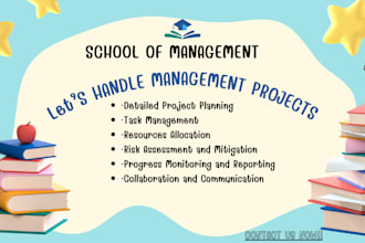 help you in project management tasks and assignments