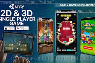 develop game in unity 3d 2d for android ios web PC