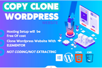 copy clone website or redesign any website