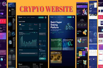 create wordpress rich design crypto token landing page and meme coin ico website