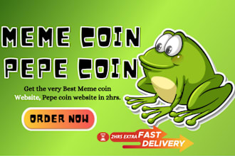 create a professional ico and crypto website meme coin, crypto token website