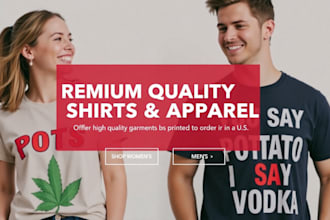 create print on demand shopify store or shopify website