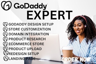 setup godaddy website redesign godaddy website products listing landing page