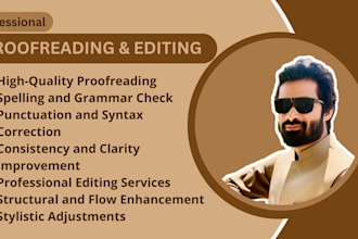 provide expert proofreading and editing services