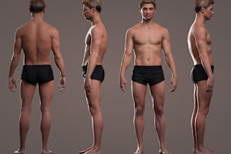 build anime character in daz, zbrush sculpt, human model, stylized, nsfw,animate