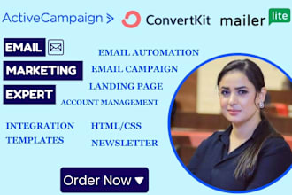 activecampaign, setup convertkit, mailerlite automation for your email sequence