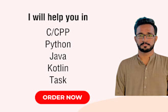 do c, cpp, python, java projects with efficiency