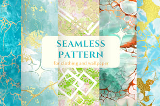 do seamless pattern design for textile and wallpaper