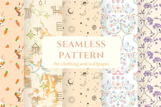 design seamless pattern for fabric and wallpaper