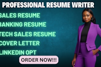 write you a professional tech sales resume, CV, cover letter and linkedin