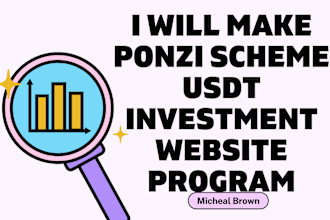 develop arbitrage ponzi scheme website with quantification task, MLM