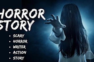ghostwrite or write your horror, mystery, or thriller story