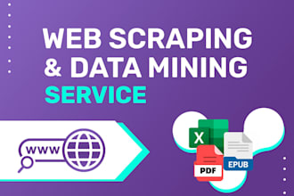 do web scraping, collect and extract data from any website