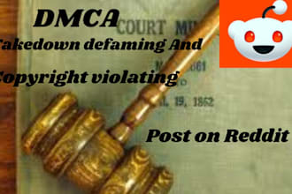 remove infringing and leaked content from reddit under dmca