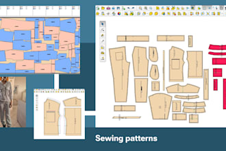 create digital sewing patterns and grading for your clother
