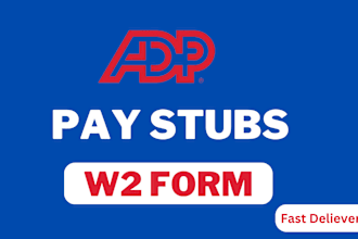 create adp paystub, pay stubs, paycheck, w2 and 1099