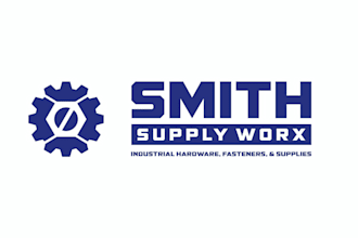 design flawlessly helpful industrial hardware logo